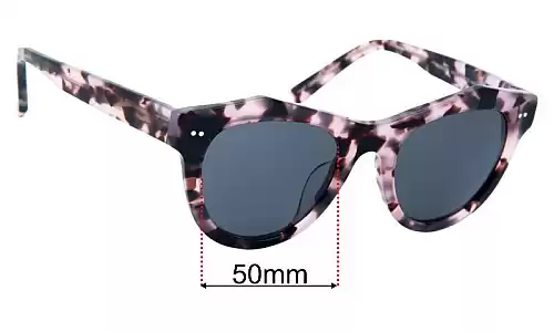 Oscar Wylee Marilyn Replacement Lenses - 50mm Oscar Wylee Marilyn Replacement Sunglass Lenses - 50mm wide