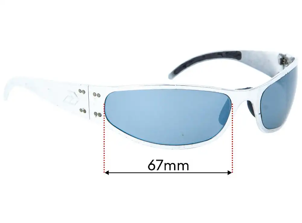 Sunglass Fix Replacement Lenses for Gatorz Paul Jr Motorcycle - 67mm Wide Sunglass Fix Replacement Lenses for Gatorz Paul Jr Motorcycle - 67mm Wide