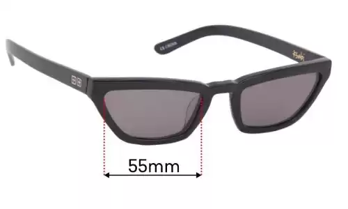 Sunglass Fix Replacement Lenses for Ksubi Kim - 53mm Wide Ksubi Kim Replacement Lenses 53mm wide