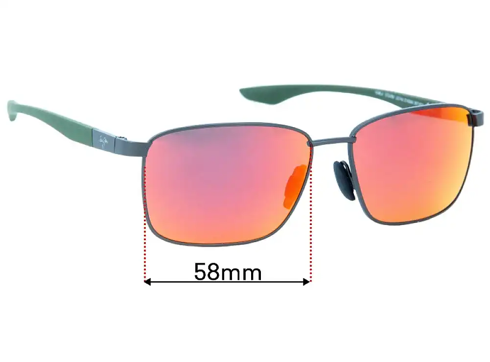 Sunglass Fix Replacement Lenses for Maui Jim MJ856 Ka'ala - 58mm Wide Sunglass Fix Replacement Lenses for Maui Jim MJ856 Ka'ala - 58mm Wide