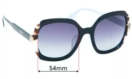 Sunglass Fix Replacement Lenses for Prada SPR16U - 54mm Wide Prada SPR16U Replacement Lenses 54mm wide