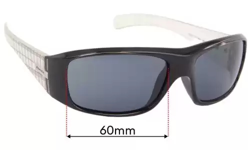 Sunglass Fix Replacement Lenses for Smith Effect - 60mm Wide Smith Effect Replacement Lenses 60mm wide