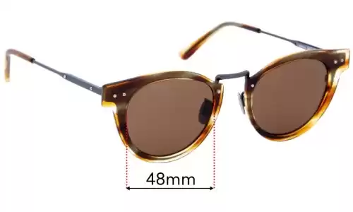 Sunglass Fix Replacement Lenses for Bottega Veneta BV 0117S - 48mm Wide Sunglass Fix Replacement Lenses for Bottega Veneta BV 0117S - 48mm Wide