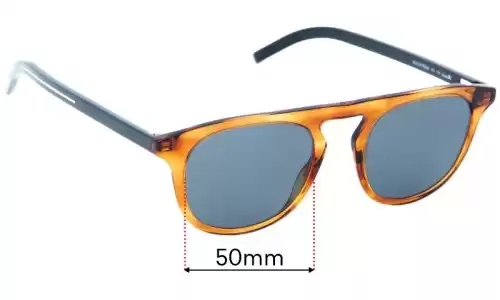 Sunglass Fix Replacement Lenses for Christian Dior Homme Black Tie 249 - 50mm Wide Christian Dior Homme Black Tie 249 Replacement Lenses 50mm wide