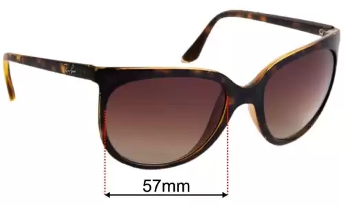 Sunglass Fix Replacement Lenses for Ray-Ban RB4126 - 57mm Wide Ray-Ban RB4126 Replacement Lenses 57mm wide