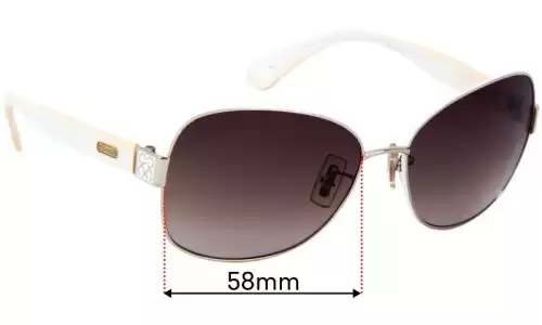 Sunglass Fix Replacement Lenses for Coach S1019 - 58mm Wide Coach S1019 Replacement Lenses 58mm wide