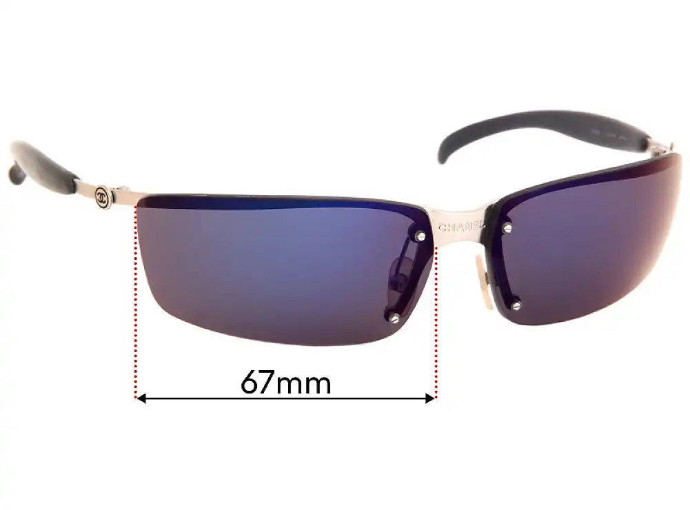 Sunglass Fix Replacement Lenses for Chanel 4008 - 67mm Wide Sunglass Fix Replacement Lenses for Chanel 4008 - 67mm Wide