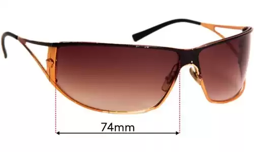 Sunglass Fix Replacement Lenses for Versace MOD 2040 - 74mm Wide Versace MOD 2040 Replacement Lenses 74mm wide