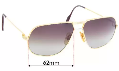 Sunglass Fix Replacement Lenses for Cartier Tank Louis - 62mm Wide Sunglass Fix Replacement Lenses for Cartier Tank Louis - 62mm Wide