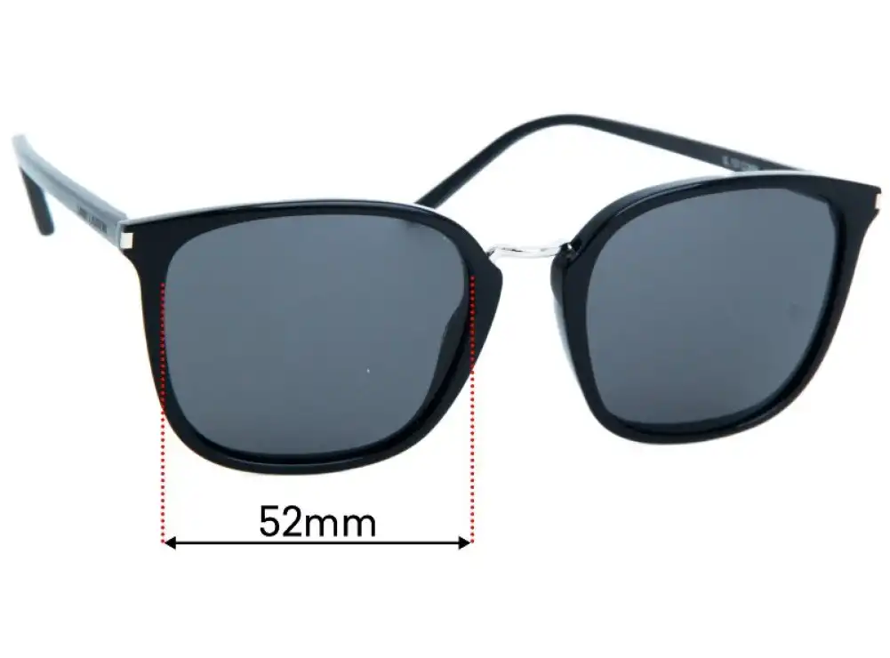 Sunglass Fix Replacement Lenses for Saint Laurent SL131 Combi - 52mm Wide Sunglass Fix Replacement Lenses for Saint Laurent SL131 Combi - 52mm Wide