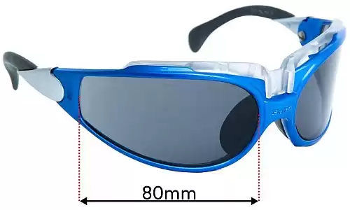 Sunglass Fix Replacement Lenses for Briko Zen - 80mm Wide Briko Zen Replacement Lenses 80mm wide