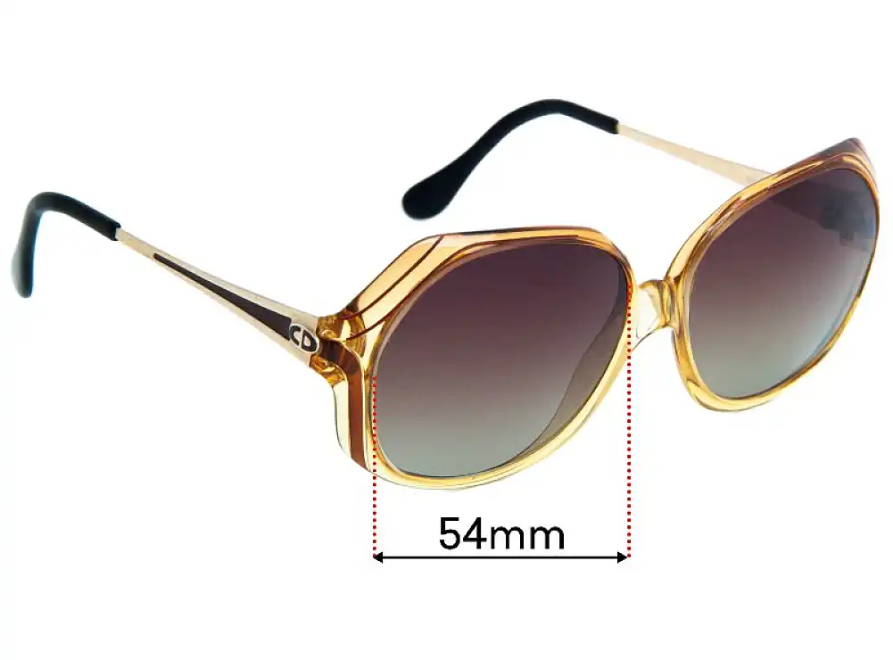 Sunglass Fix Replacement Lenses for Christian Dior 2256 - 54mm Wide Sunglass Fix Replacement Lenses for Christian Dior 2256 - 54mm Wide