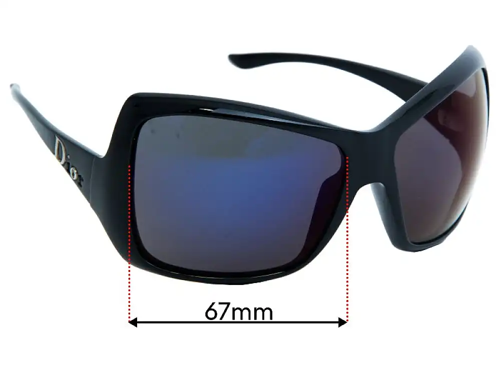 Sunglass Fix Replacement Lenses for Christian Dior Mist 1 - 67mm Wide Sunglass Fix Replacement Lenses for Christian Dior Mist 1 - 67mm Wide