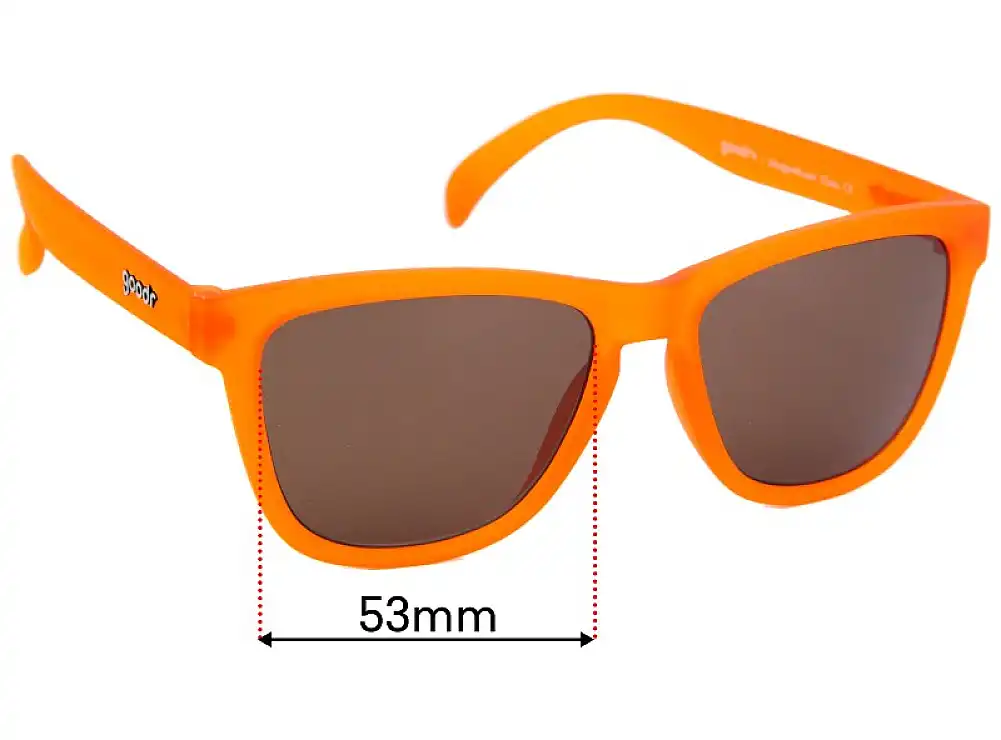 Sunglass Fix Replacement Lenses for Goodr Donkey Goggles - 53mm Wide Sunglass Fix Replacement Lenses for Goodr Donkey Goggles - 53mm Wide