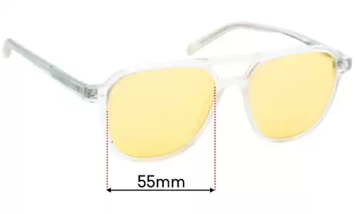 Sunglass Fix Replacement Lenses for Oscar Wylee Duckworth - 55mm Wide Oscar Wylee Duckworth Replacement Lenses 55mm wide