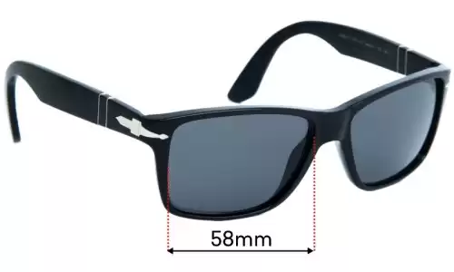 Sunglass Fix Replacement Lenses for Persol 3195-S - 58mm Wide Sunglass Fix Replacement Lenses for Persol 3195-S - 58mm Wide