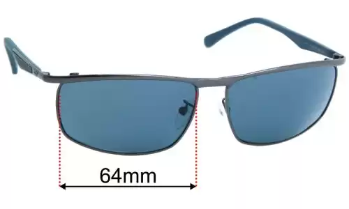 Sunglass Fix Replacement Lenses for Police S8756 - 64mm Wide Sunglass Fix Replacement Lenses for Police S8756 - 64mm Wide