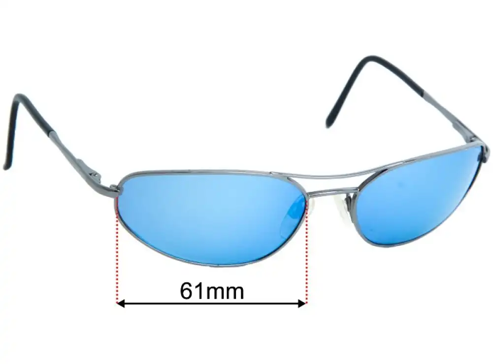 Sunglass Fix Replacement Lenses for Revo Metal Tear - 61mm Wide Sunglass Fix Replacement Lenses for Revo Metal Tear - 61mm Wide
