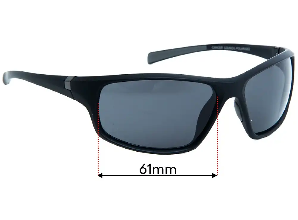 Sunglass Fix Replacement Lenses for Cancer Council Tacoma - 61mm Wide Sunglass Fix Replacement Lenses for Cancer Council Tacoma - 61mm Wide