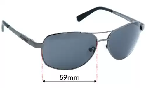 Sunglass Fix Replacement Lenses for Dirty Dog Crofter - 59mm Wide Sunglass Fix Replacement Lenses for Dirty Dog Crofter - 59mm Wide