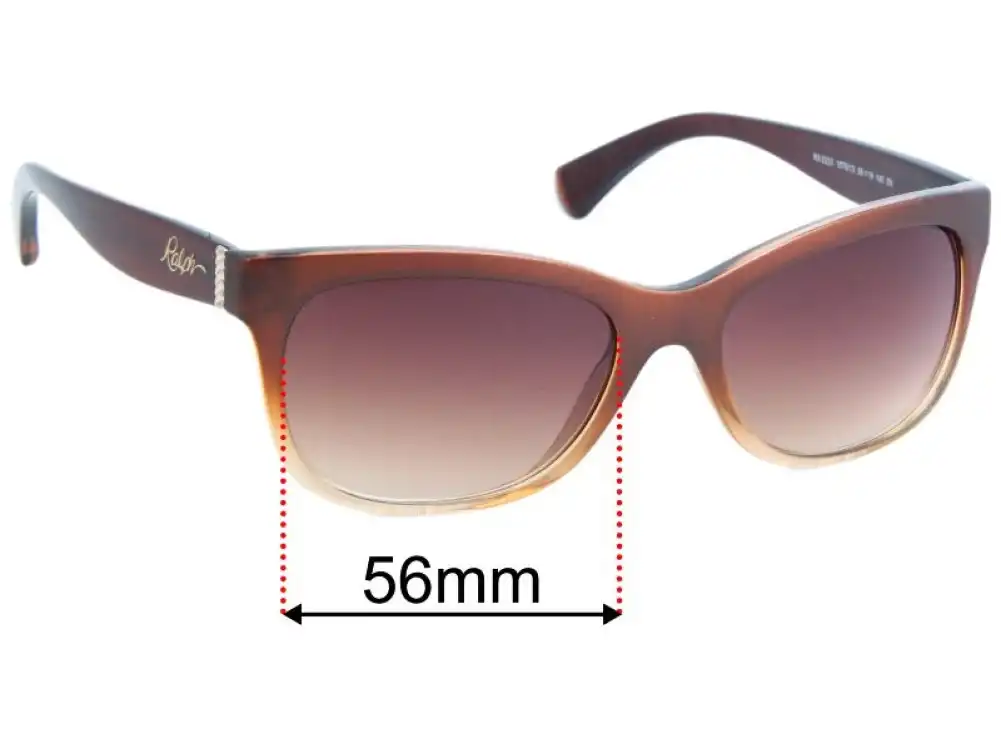 Sunglass Fix Replacement Lenses for Polo RA 5233 - 56mm Wide Sunglass Fix Replacement Lenses for Polo RA 5233 - 56mm Wide