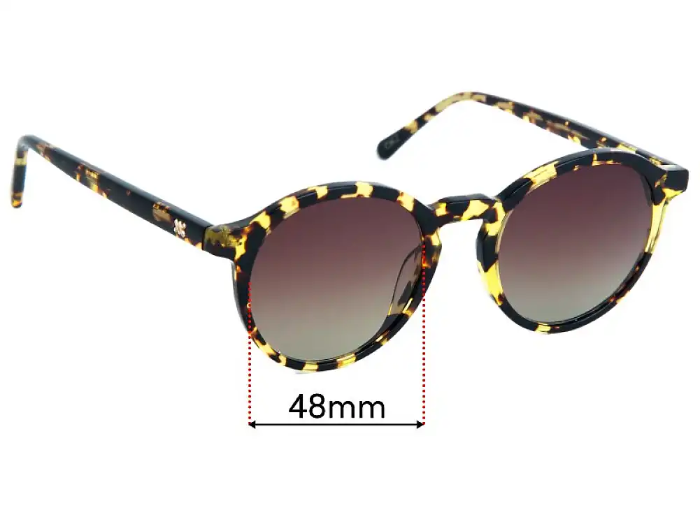 Sunglass Fix Replacement Lenses for Rixx Morrice - 48mm Wide Sunglass Fix Replacement Lenses for Rixx Morrice - 48mm Wide