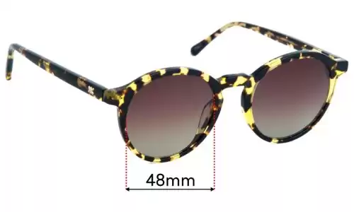 Sunglass Fix Replacement Lenses for Rixx Morrice - 48mm Wide Sunglass Fix Replacement Lenses for Rixx Morrice - 48mm Wide