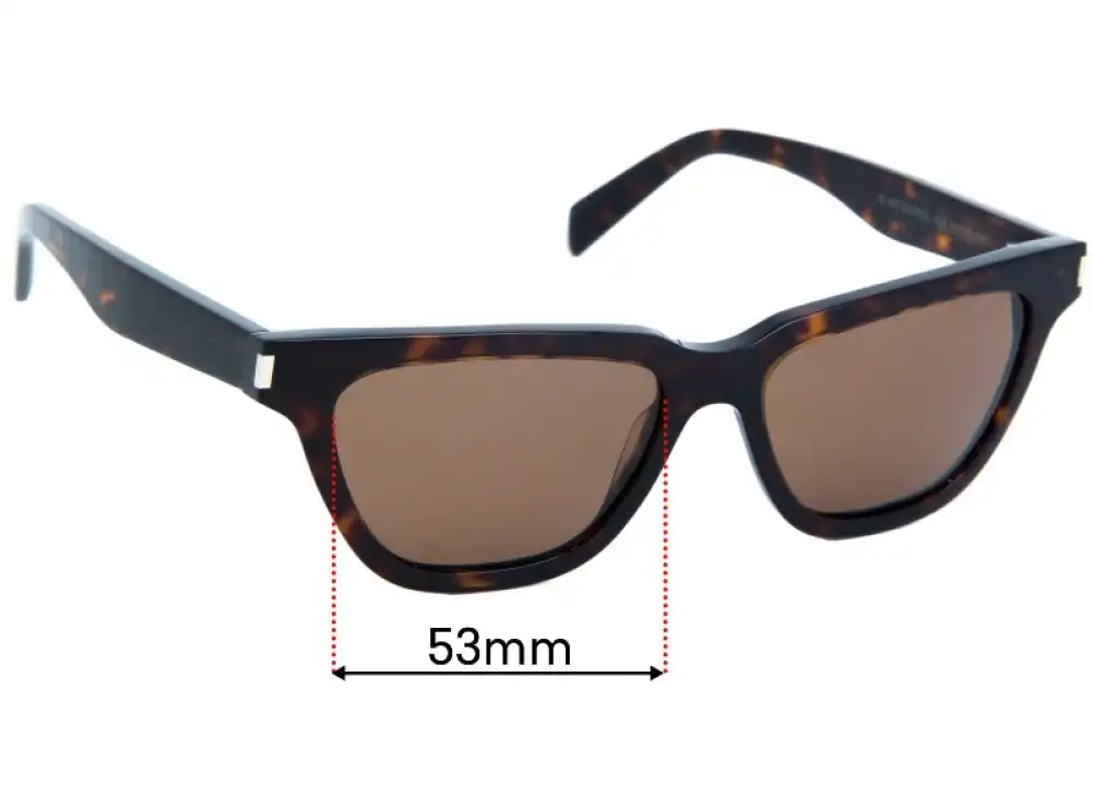 Sunglass Fix Replacement Lenses for Saint Laurent SL 462 SULPICE - 53mm Wide Sunglass Fix Replacement Lenses for Saint Laurent SL 462 SULPICE - 53mm Wide