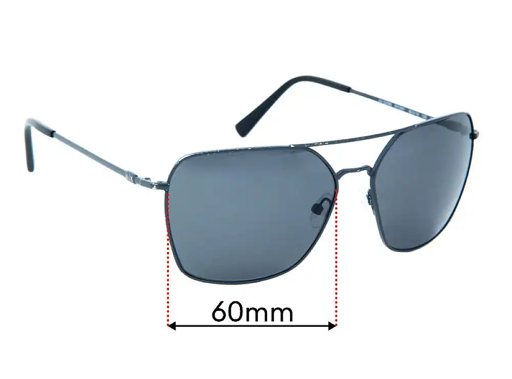 Sunglass Fix Replacement Lenses for Armani Exchange AX 2029S - 60mm Wide Sunglass Fix Replacement Lenses for Armani Exchange AX 2029S - 60mm Wide