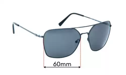 Sunglass Fix Replacement Lenses for Armani Exchange AX 2029S - 60mm Wide Sunglass Fix Replacement Lenses for Armani Exchange AX 2029S - 60mm Wide