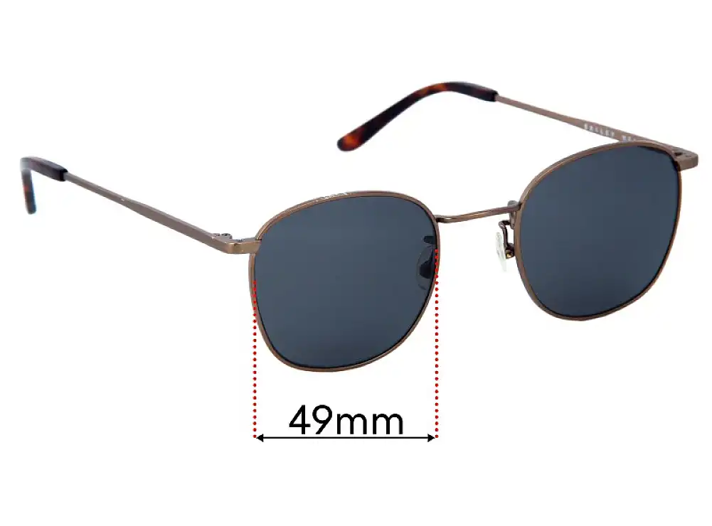 Sunglass Fix Replacement Lenses for Bailey Nelson Theodore - 49mm Wide Sunglass Fix Replacement Lenses for Bailey Nelson Theodore - 49mm Wide