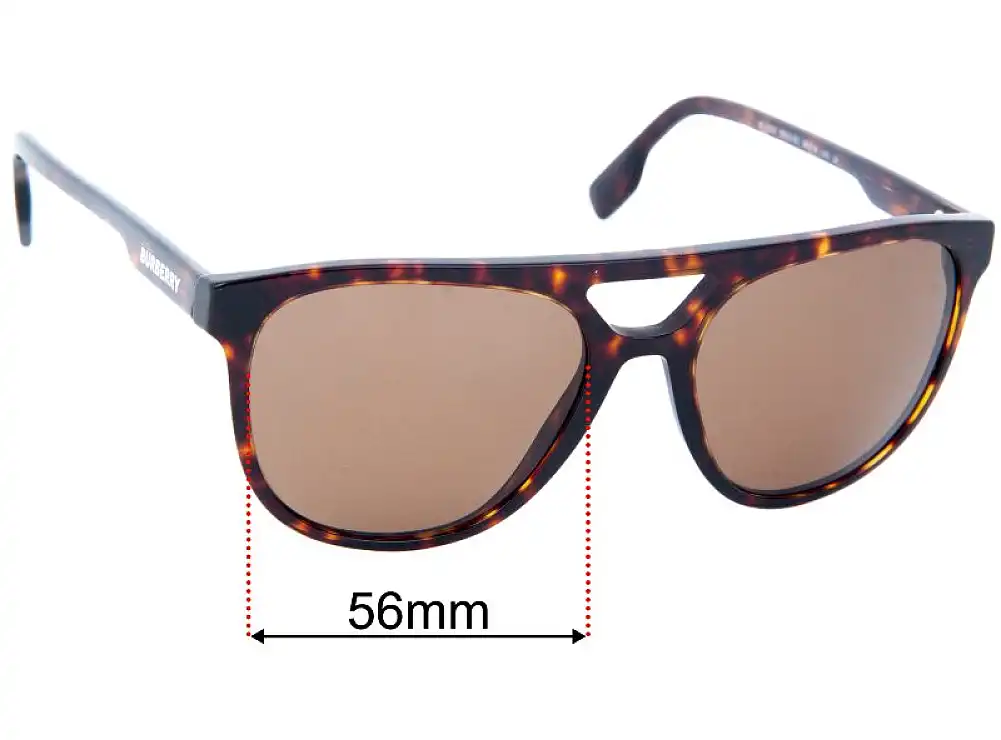 Sunglass Fix Replacement Lenses for Burberry B 4302 - 56mm Wide Sunglass Fix Replacement Lenses for Burberry B 4302 - 56mm Wide