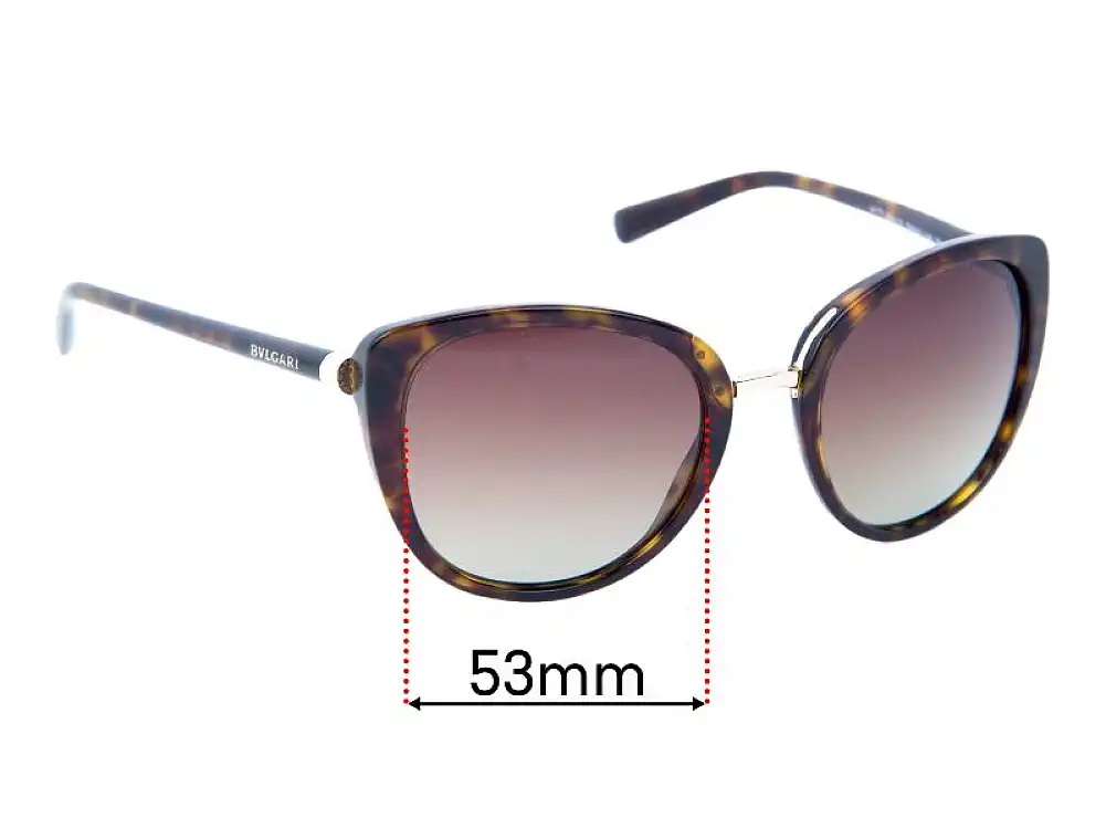 Sunglass Fix Replacement Lenses for Bvlgari 8177 - 53mm Wide Sunglass Fix Replacement Lenses for Bvlgari 8177 - 53mm Wide