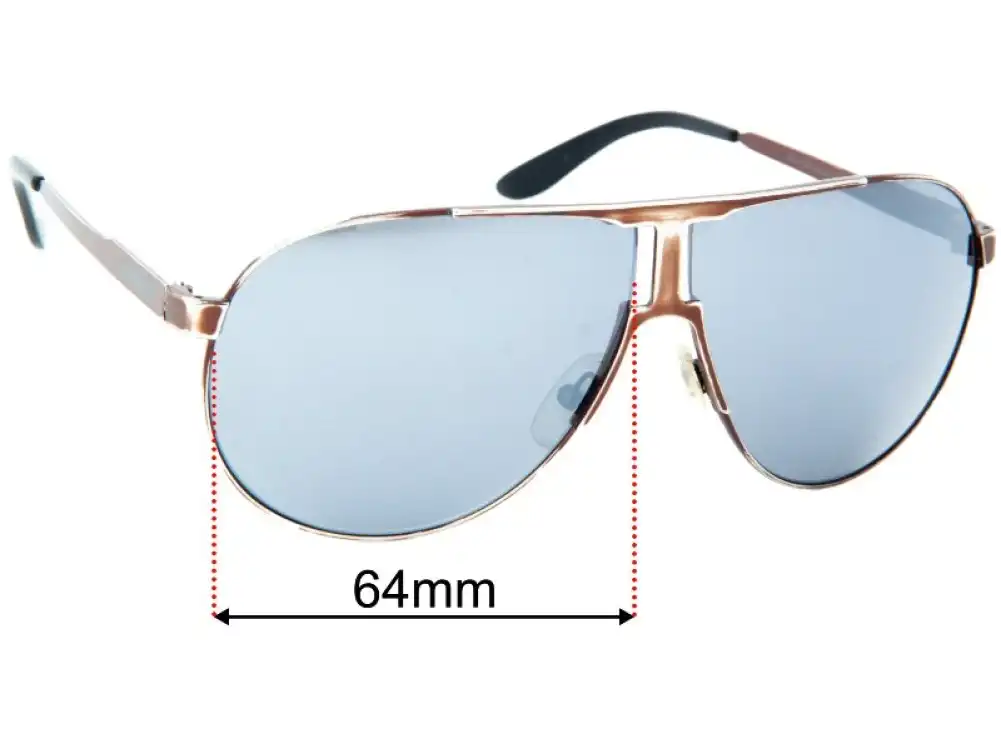 Sunglass Fix Replacement Lenses for Carrera New Panamerika - 64mm Wide Sunglass Fix Replacement Lenses for Carrera New Panamerika - 64mm Wide