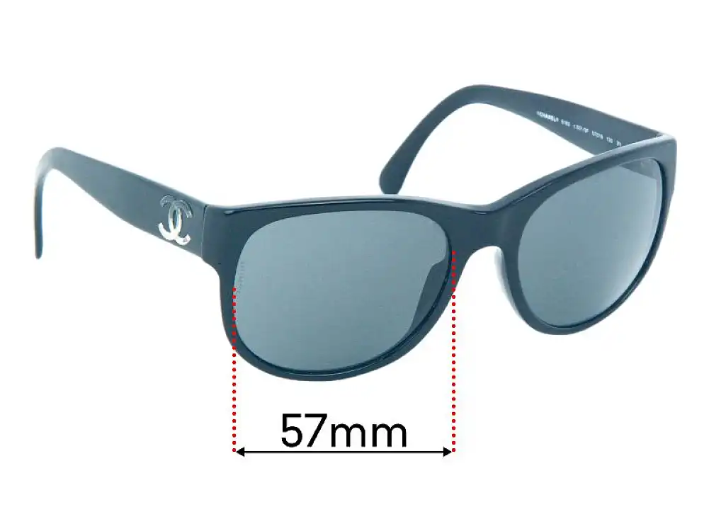 Sunglass Fix Replacement Lenses for Chanel 5182 - 57mm Wide Sunglass Fix Replacement Lenses for Chanel 5182 - 57mm Wide