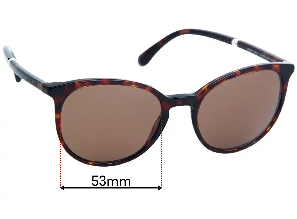 Sunglass Fix Replacement Lenses for Chanel 5394-H - 53mm Wide Sunglass Fix Replacement Lenses for Chanel 5394-H - 53mm Wide
