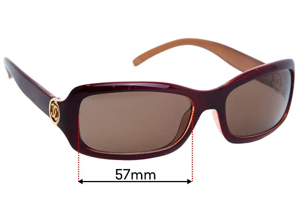 Sunglass Fix Replacement Lenses for Chanel 6024 - 57mm Wide Sunglass Fix Replacement Lenses for Chanel 6024 - 57mm Wide