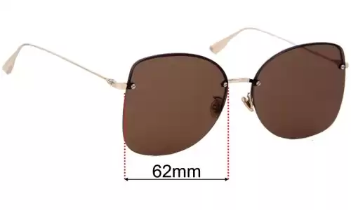 Sunglass Fix Replacement Lenses for Christian Dior Stellaire 7/F - 62mm Wide Sunglass Fix Replacement Lenses for Christian Dior Stellaire 7/F - 62mm Wide