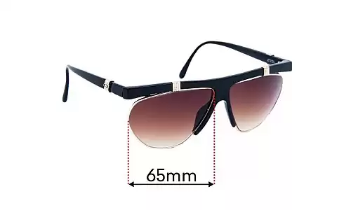Sunglass Fix Replacement Lenses for Christian Dior 2555 - 65mm Wide Christian Dior 2555 Replacement Lenses 65mm wide
