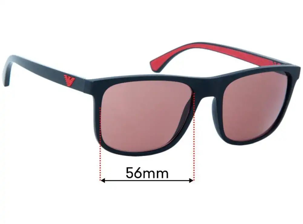 Sunglass Fix Replacement Lenses for Emporio Armani EA 4129 - 56mm Wide Sunglass Fix Replacement Lenses for Emporio Armani EA 4129 - 56mm Wide