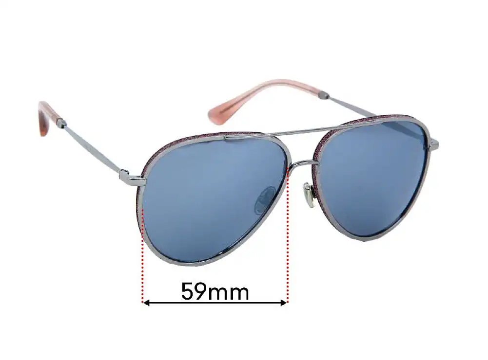 Sunglass Fix Replacement Lenses for Jimmy Choo Triny/S - 59mm Wide Sunglass Fix Replacement Lenses for Jimmy Choo Triny/S - 59mm Wide