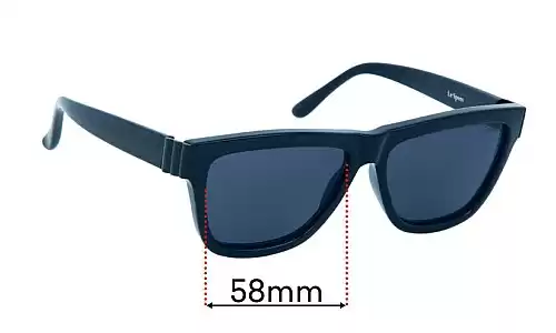 Sunglass Fix Replacement Lenses for Le Specs Whaam! - 58mm Wide Le Specs Whaam! Replacement Lenses 58mm wide