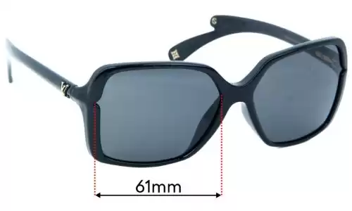 Sunglass Fix Replacement Lenses for Louis Vuitton Z0287E - 61mm Wide Sunglass Fix Replacement Lenses for Louis Vuitton Z0287E - 61mm Wide