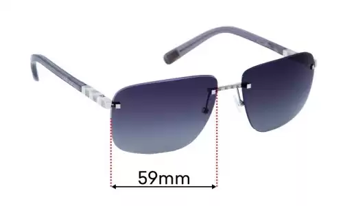 Sunglass Fix Replacement Lenses for Louis Vuitton Z0435U - 59mm Wide Sunglass Fix Replacement Lenses for Louis Vuitton Z0435U - 59mm Wide
