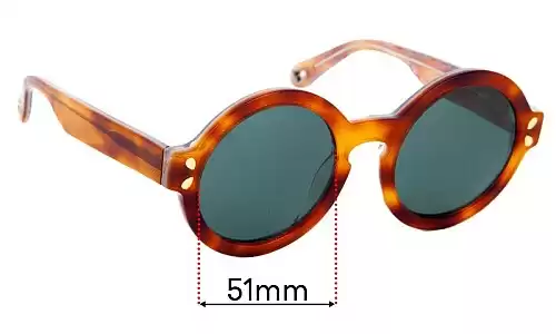 Sunglass Fix Replacement Lenses for Lucy Folk Round The World Again - 51mm Wide Sunglass Fix Replacement Lenses for Lucy Folk Round The World Again - 51mm Wide