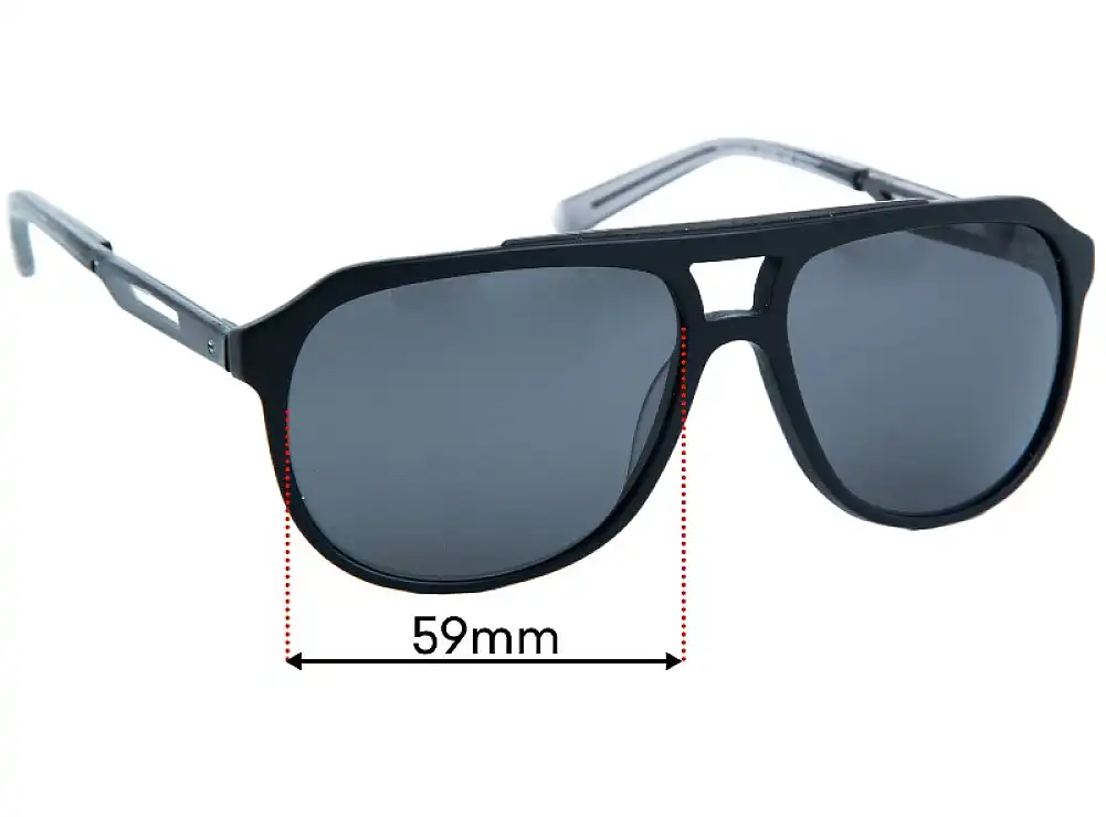 Sunglass Fix Replacement Lenses for Nautica N6235S - 59mm Wide Sunglass Fix Replacement Lenses for Nautica N6235S - 59mm Wide