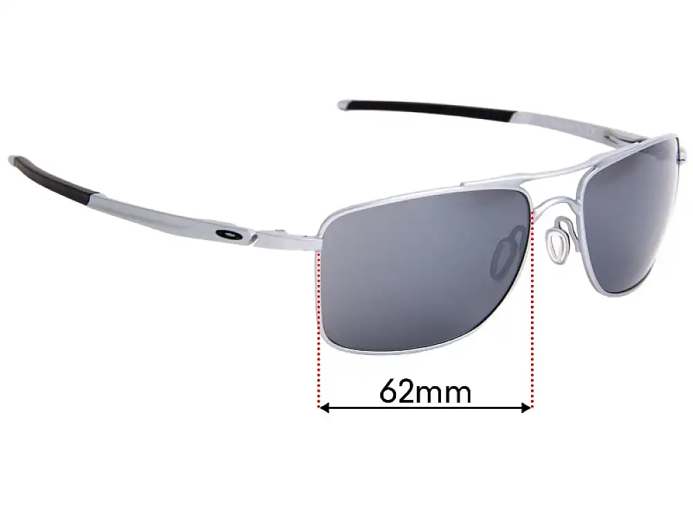 Sunglass Fix Replacement Lenses for Oakley Gauge 8 OO4124 - 62mm Wide Sunglass Fix Replacement Lenses for Oakley Gauge 8 OO4124 - 62mm Wide