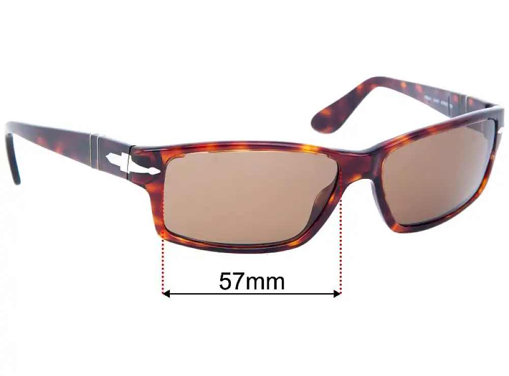 Sunglass Fix Replacement Lenses for Persol 2763-S - 57mm Wide Sunglass Fix Replacement Lenses for Persol 2763-S - 57mm Wide
