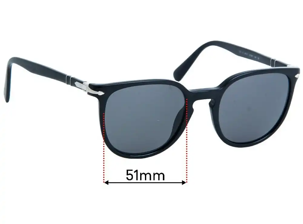 Sunglass Fix Replacement Lenses for Persol 3226-S - 51mm Wide Sunglass Fix Replacement Lenses for Persol 3226-S - 51mm Wide