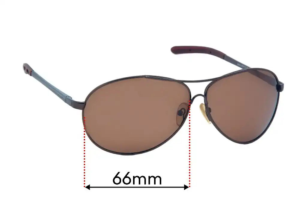 Sunglass Fix Replacement Lenses for Police 99334 - 66mm Wide Sunglass Fix Replacement Lenses for Police 99334 - 66mm Wide